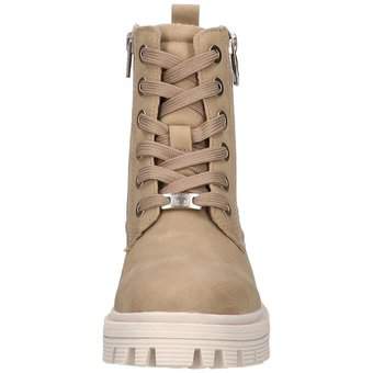 Tom Tailor Schnür Boots in beige