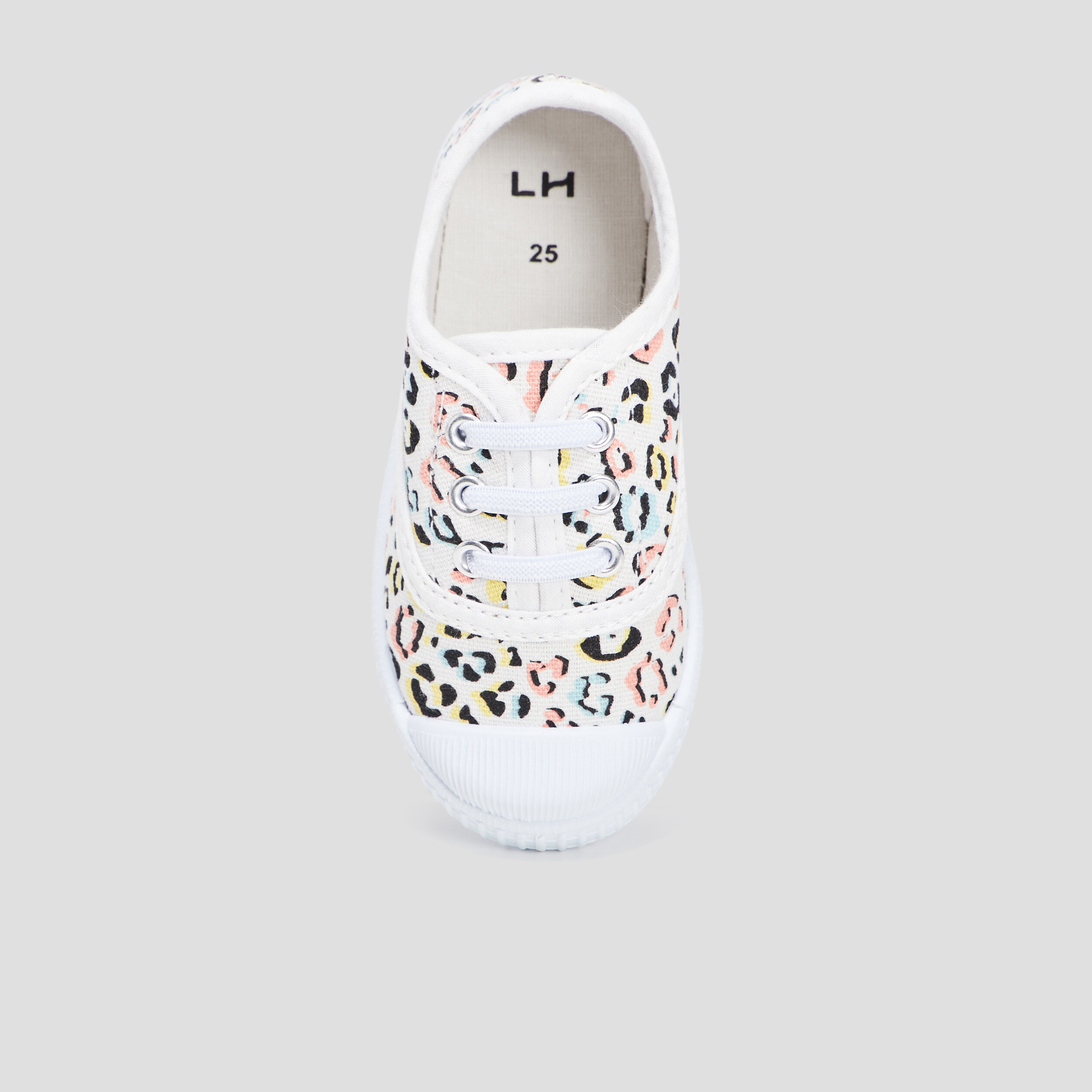 Tennis en toile à lacets multicolore fille | La Halle
