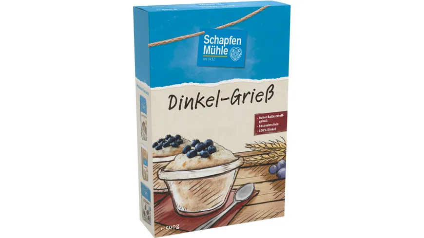 SchapfenMühle Dinkel-Grieß 500 g