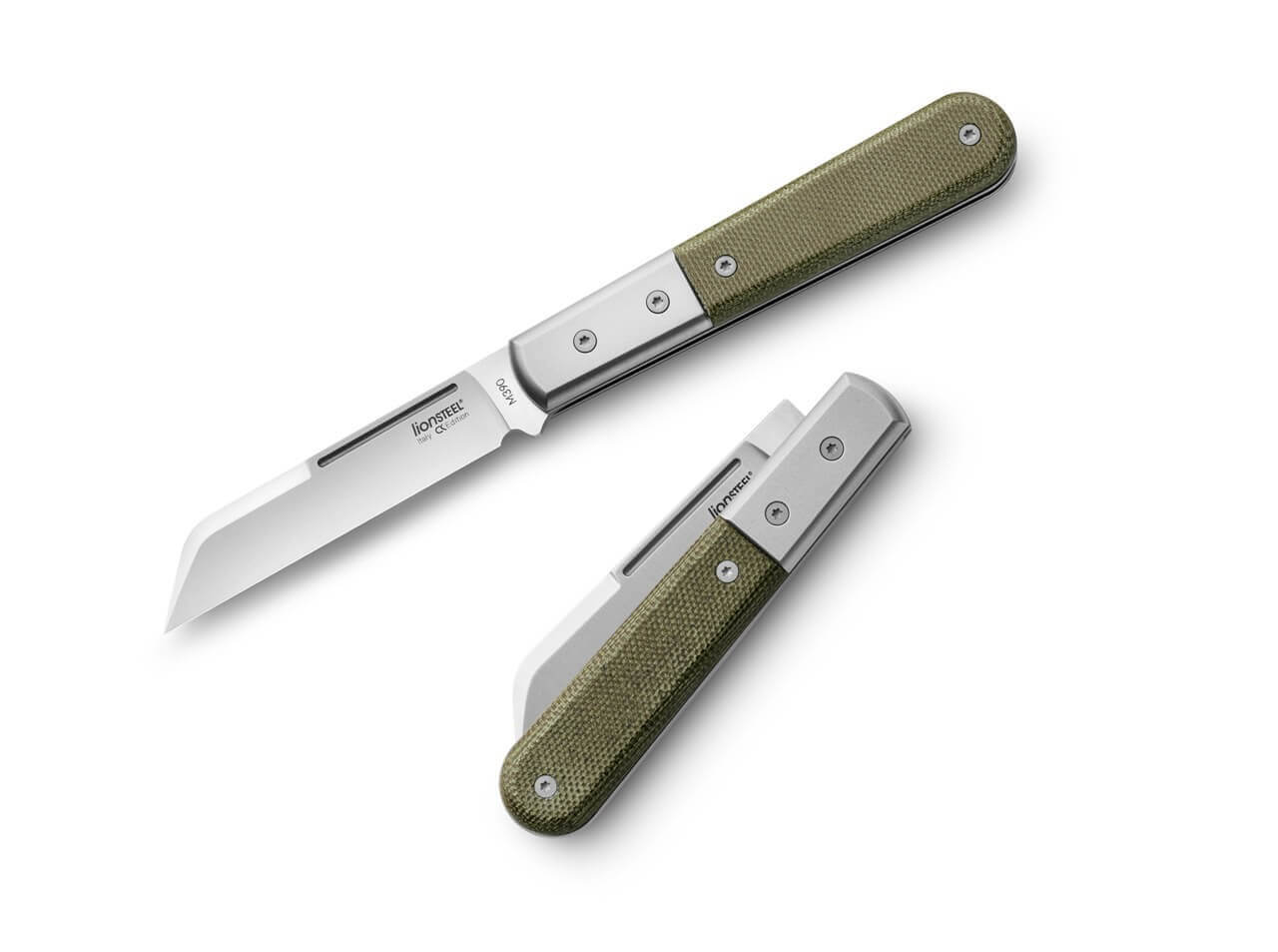 Dom Barlow Canvas Micarta Green