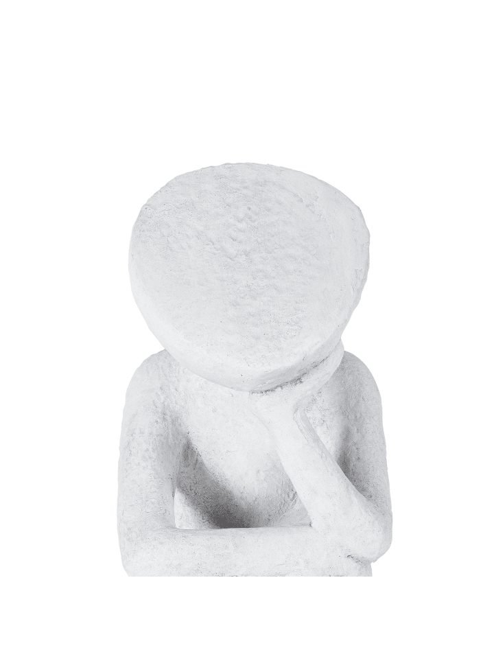 Beliani Gartenfigur FRIA in Grau - (W) 30 x (H) 46 x (L) 30 cm günstig kaufen onesize