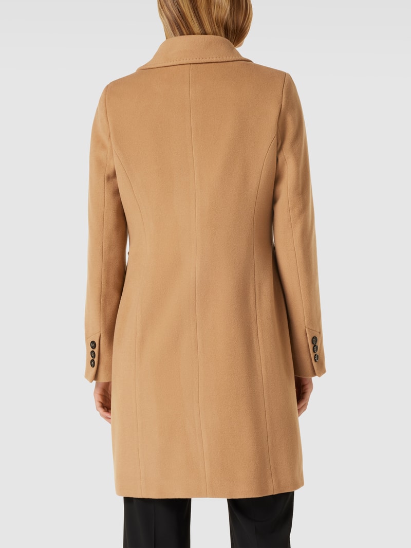 Mantel mit Reverskragen in camel
