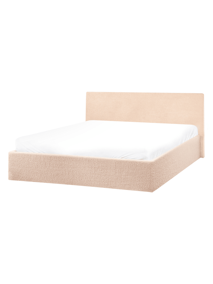 Beliani Doppelbett ORBEY in Beige - (W) 157 x (H) 88 x (L) 212 cm günstig kaufen onesize