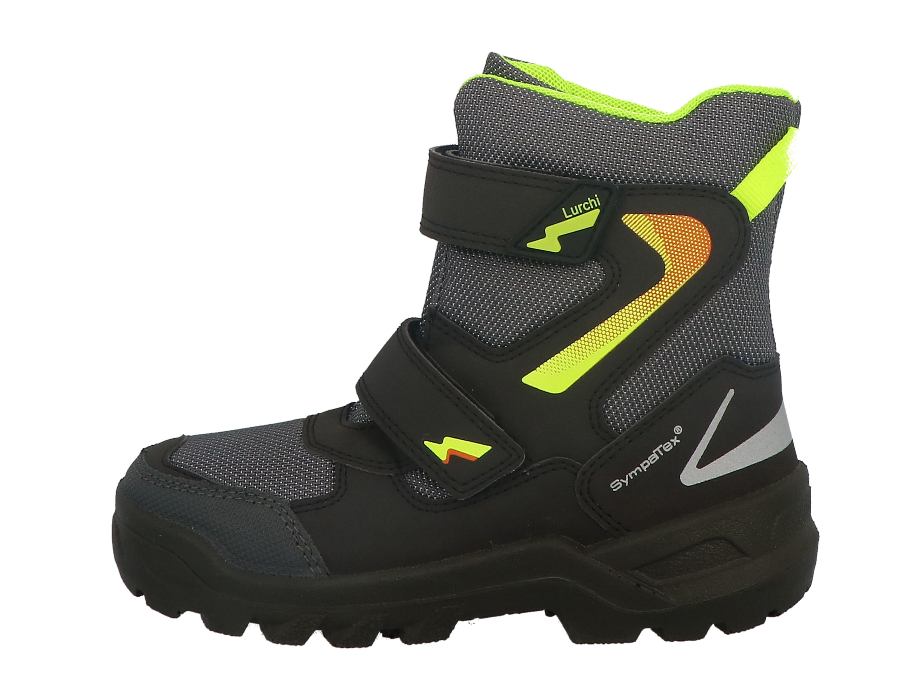 Lurchi Stiefelette Kazu-SYMPATEX - black-neon yellow