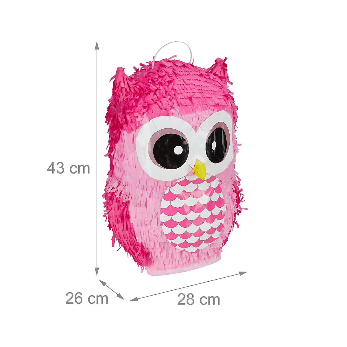 Pinata Eule in Pink