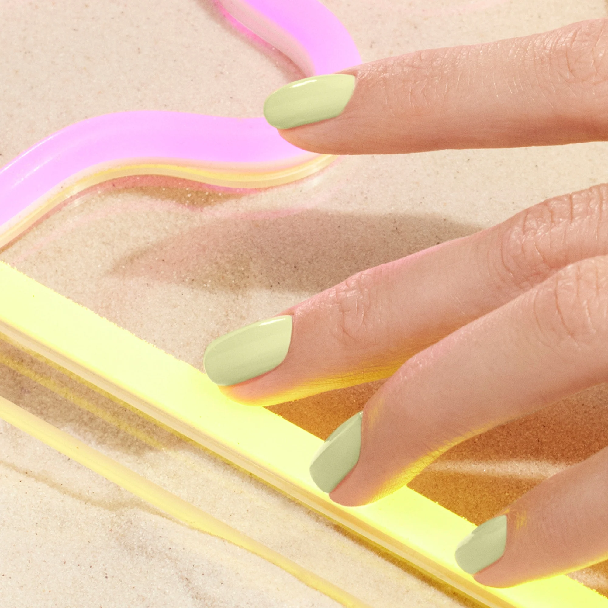 Uñas GREEN FLASH - Esmalte de uñas semipermanente - Esmalte de uñas con efecto gel