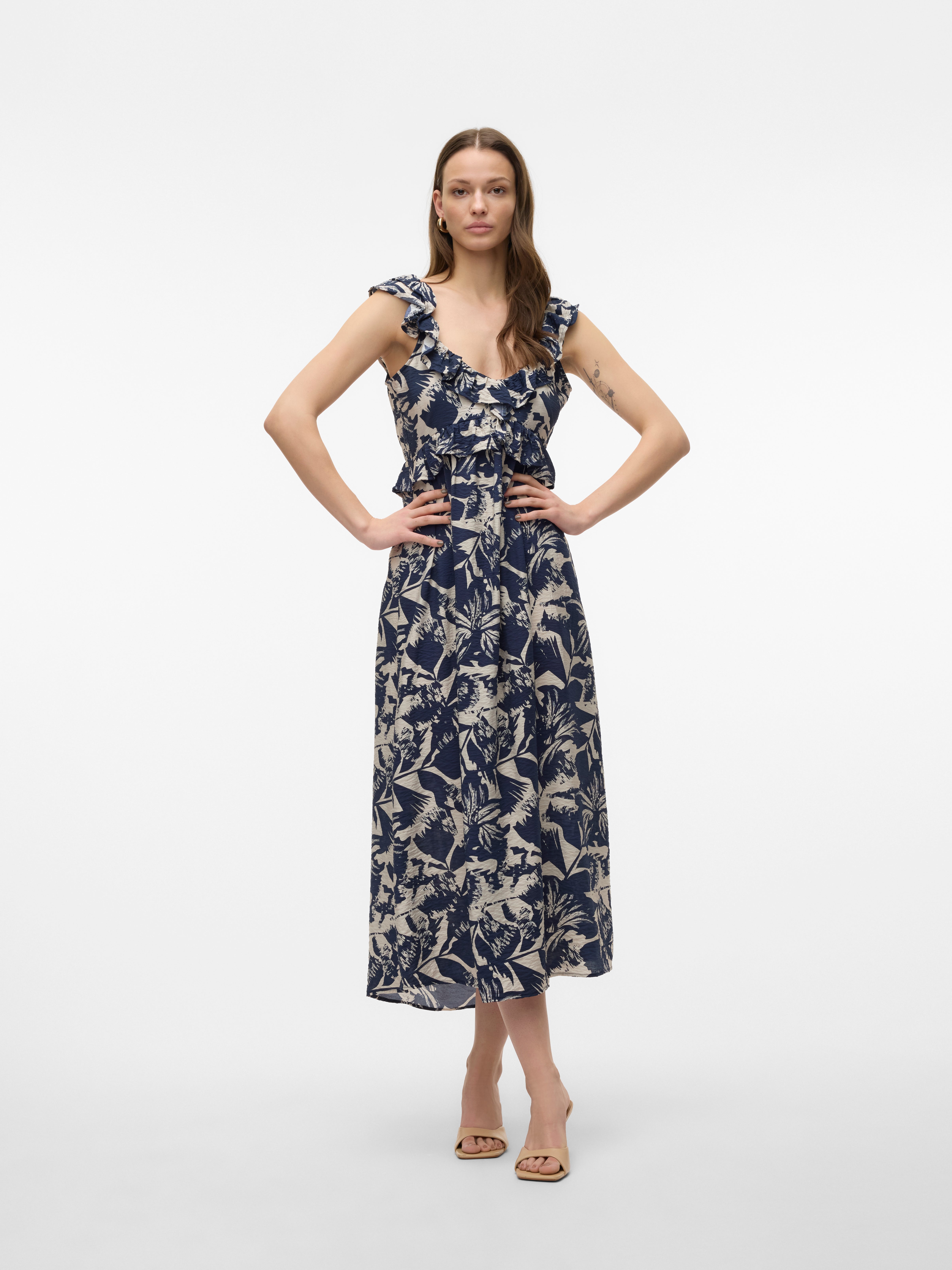 VMJOSIE Langes Kleid