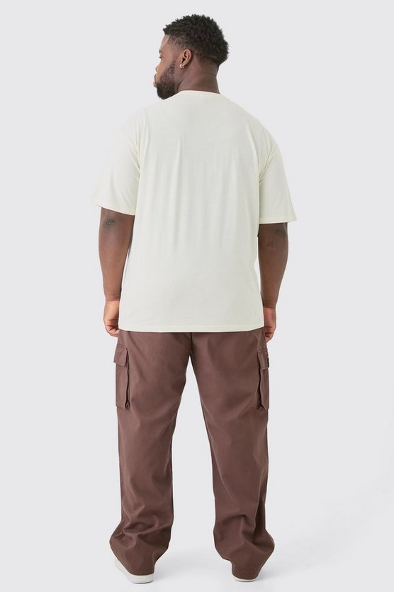 Plus lockere Twill Cargo-Hose