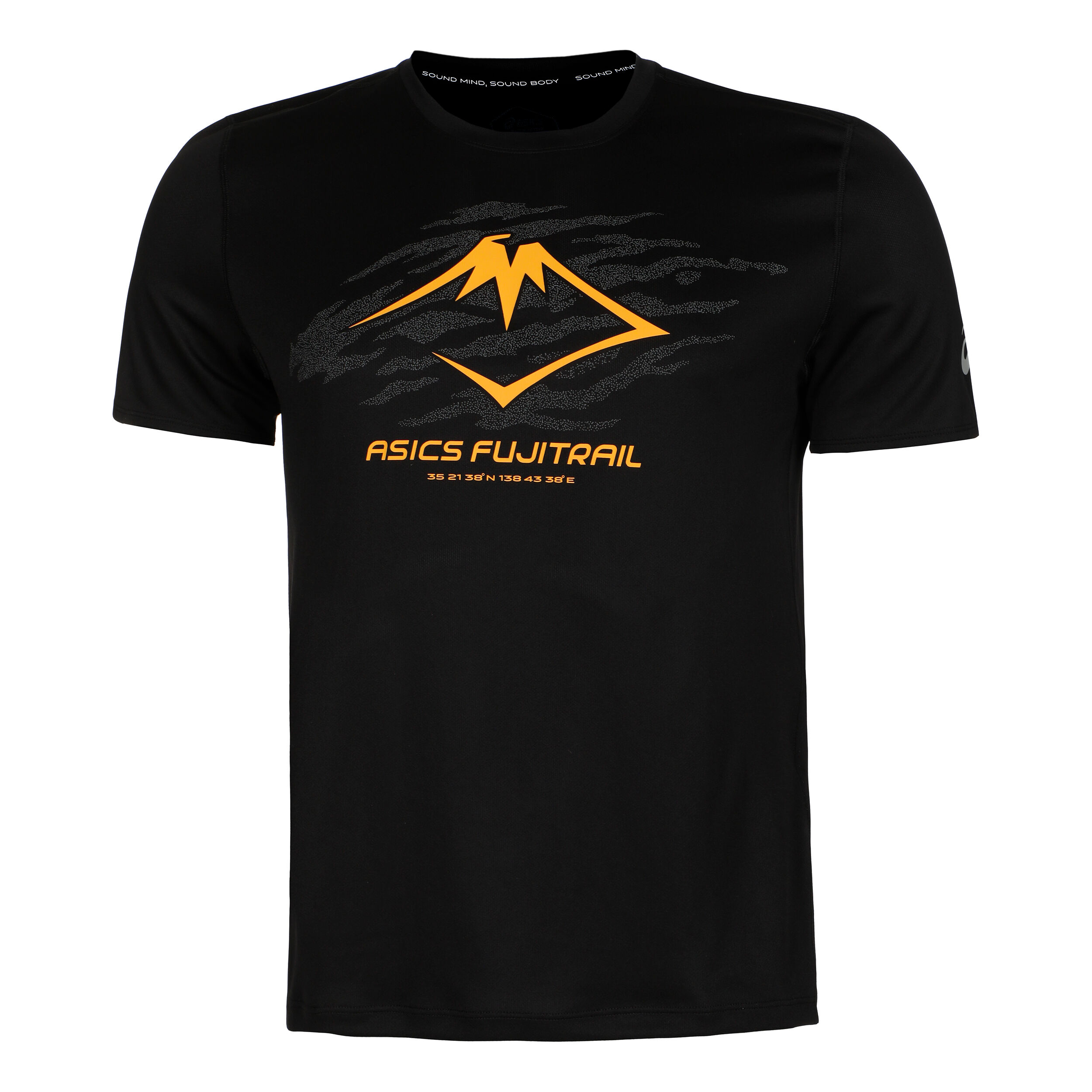 Fujitrail Logo Laufshirt Herren - Schwarz