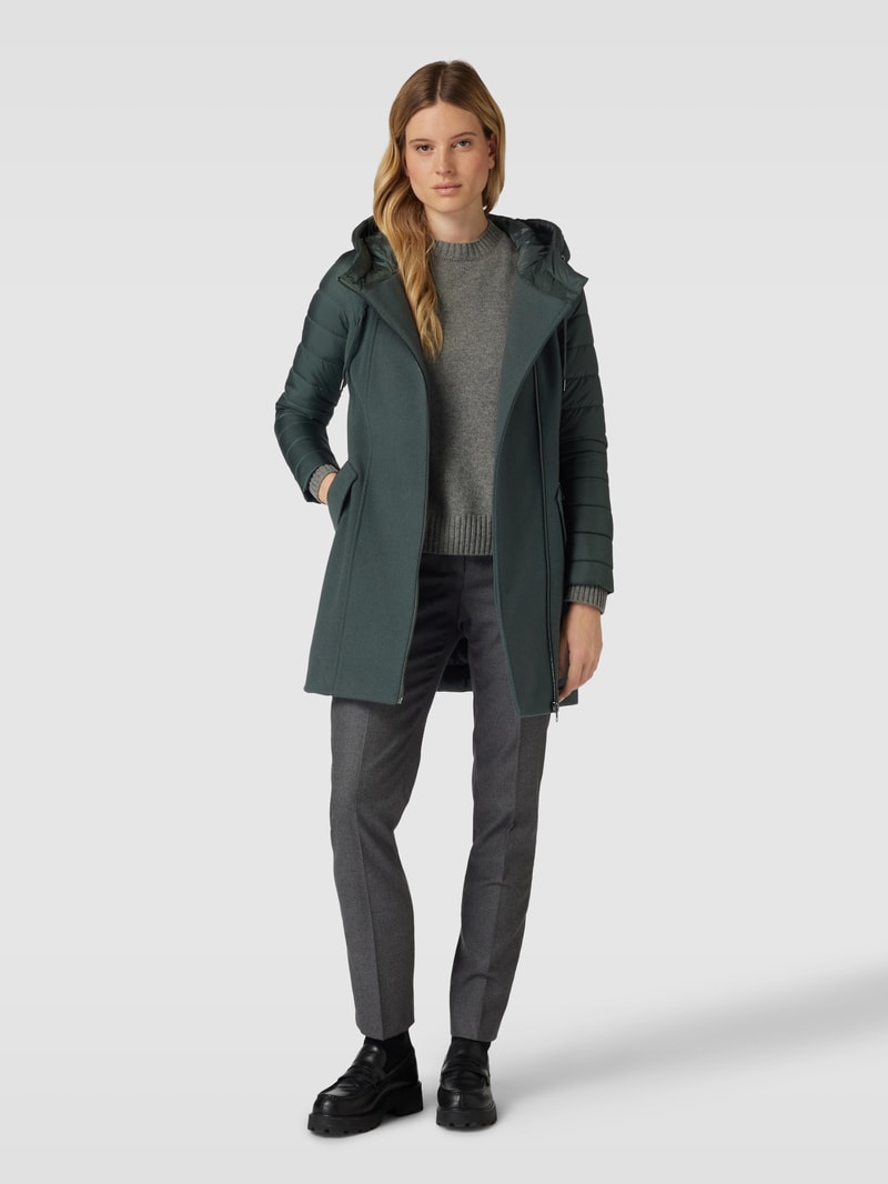 Steppjacke mit Two-Tone-Machart in petrol