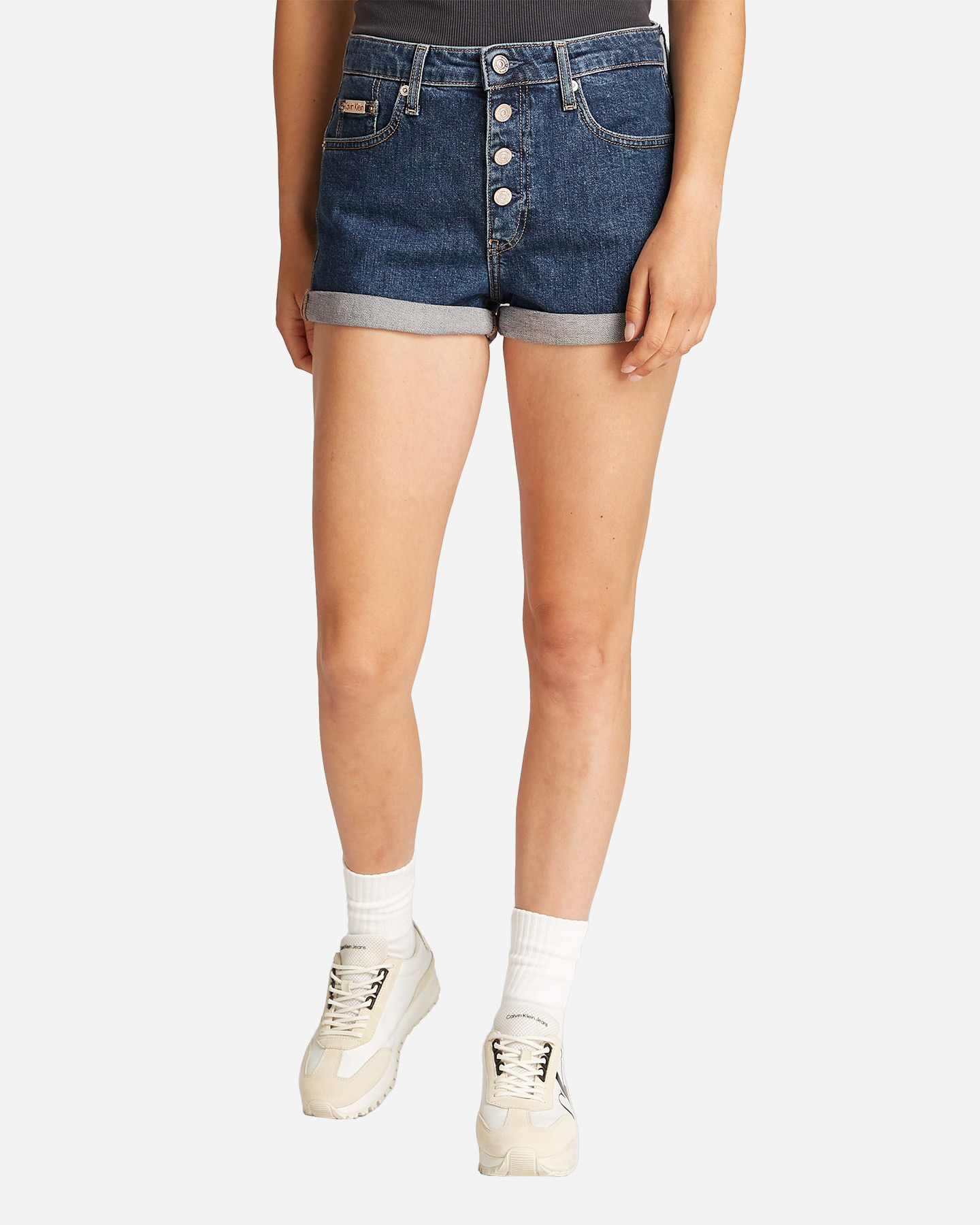 Calvin Klein Jeans Mom Bottoni Jeans W J20J225512-1BJ