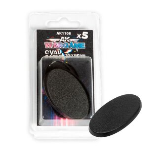 Wargame Bases - Ovale 35 x 60mm (5)
