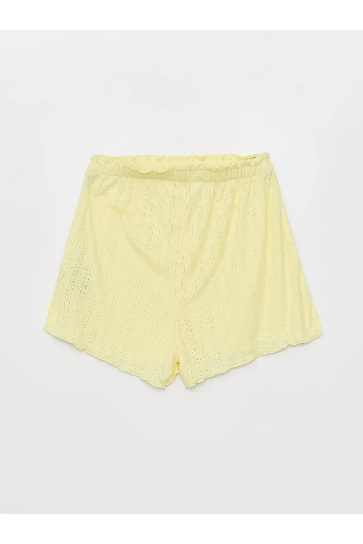LC Waikiki  Selbstgemustertes Trägerpyjama-Set für Damen mit V-Ausschnitt und Shorts