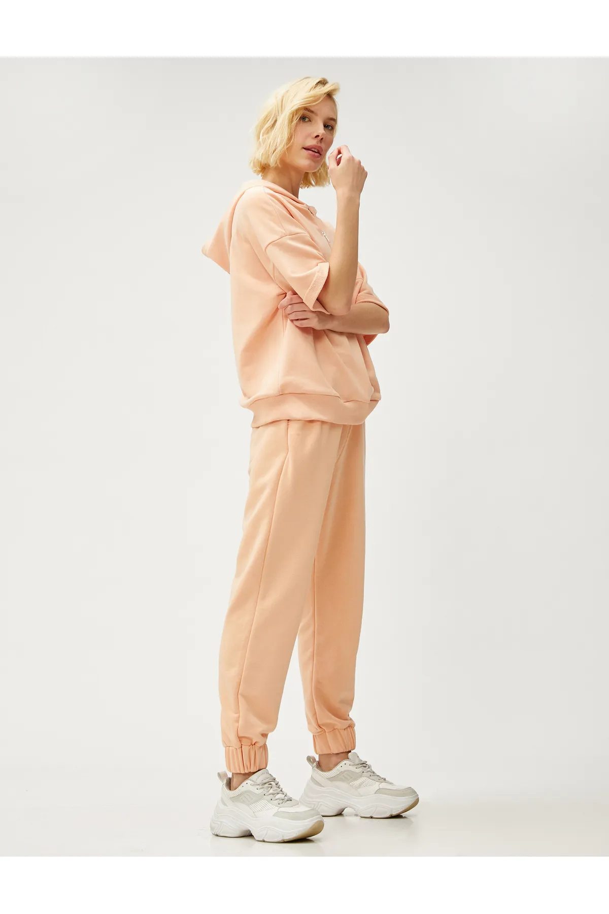 Koton  Jogger-Jogginghose mit Taschen und Bindebund