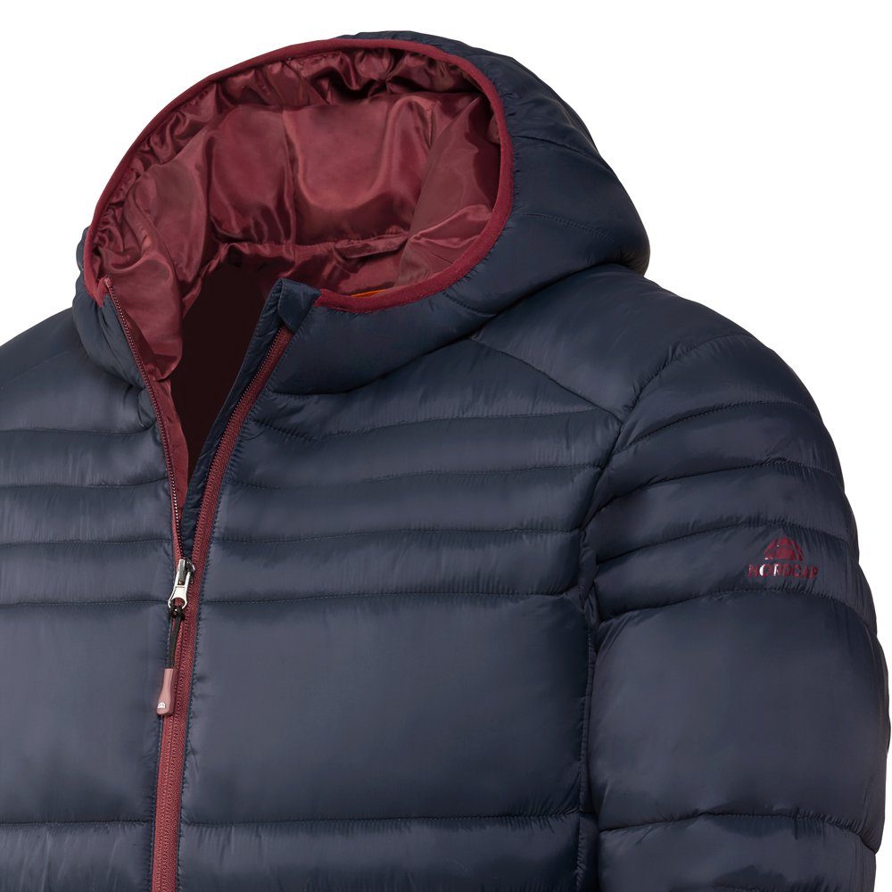 Nordcap Steppjacke kontrastreißverschlüsse passend zum Futter
