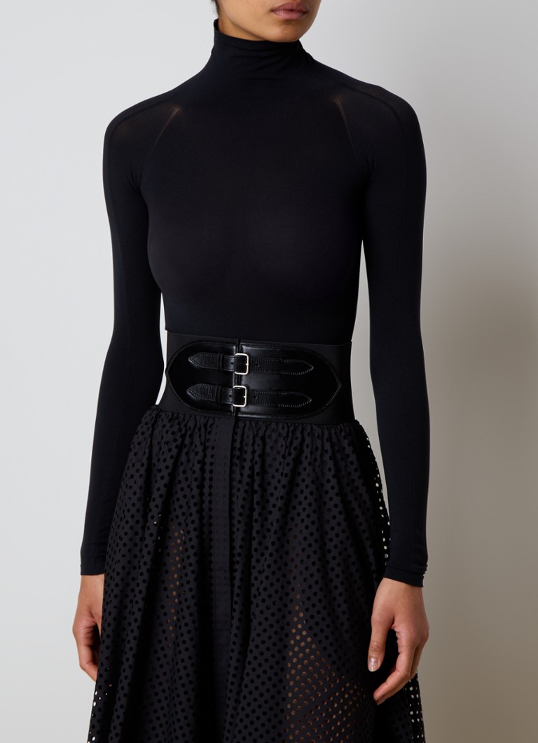 Alaïa Semi-transparent body with turtleneck