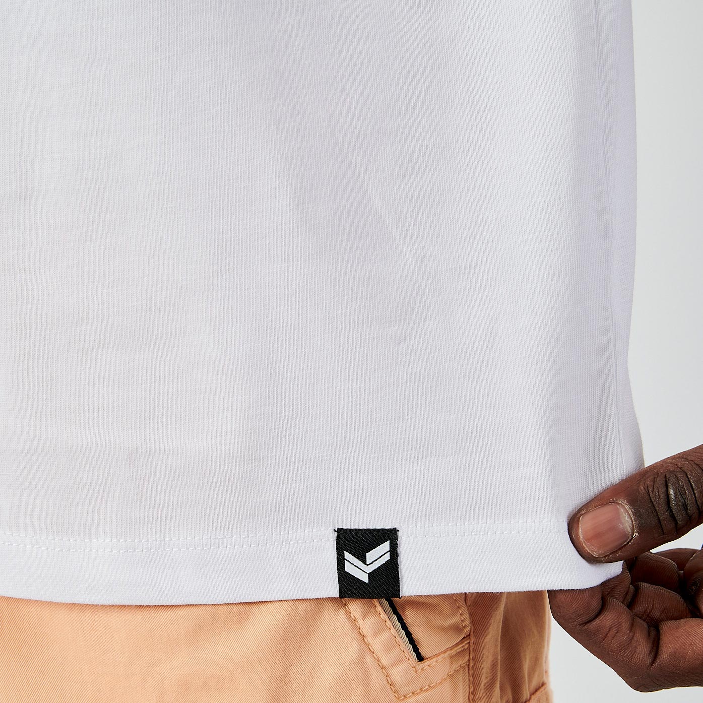 BAROK  T-shirt blanc homme 100% coton bio