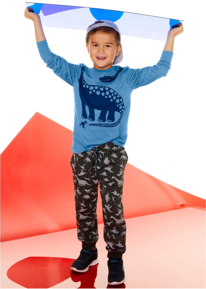 Jungen Langarmshirt mit Dinodruck