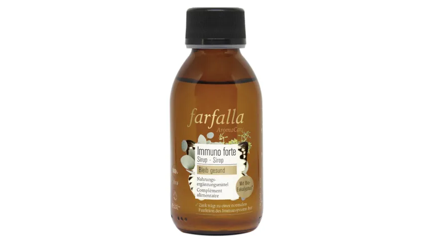 farfalla Bleib gesund Immuno Forte Sirup Nahrungsergänzungsmittel 125 ml