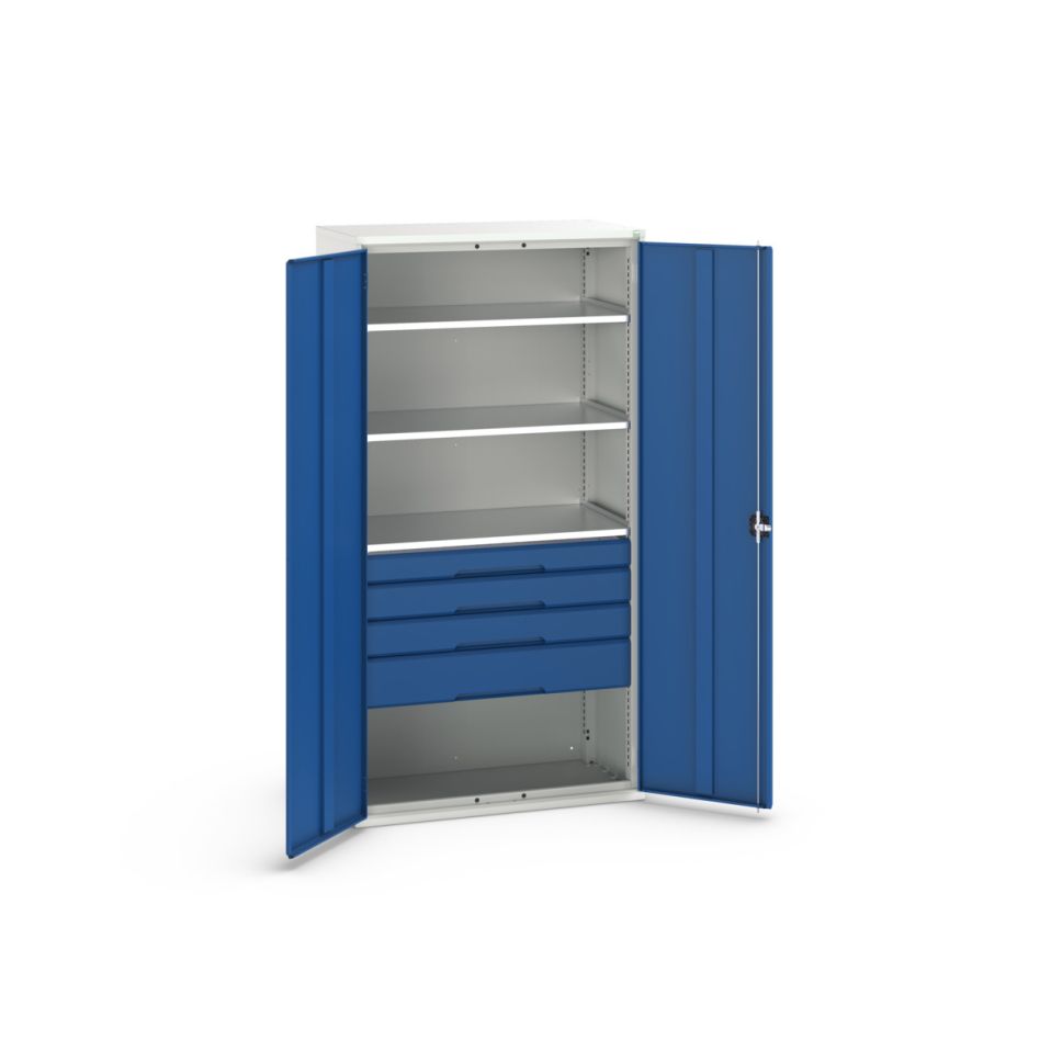 Бот 16926576.11 Версо системски орман 1050x550x2000мм 3 полице 4 фиоке RAL 5010