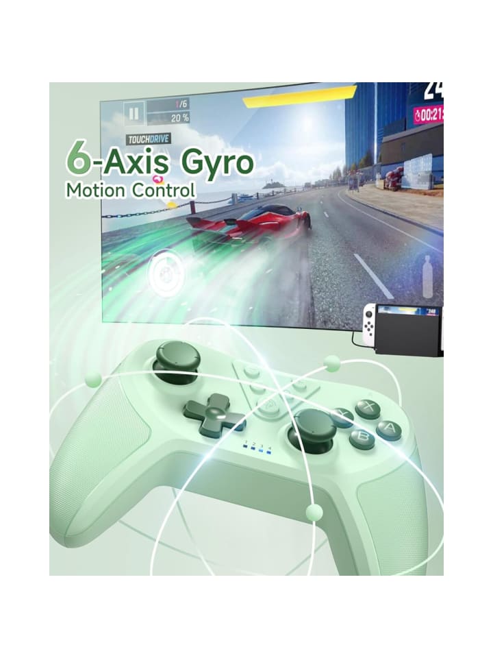 COFI 1453 Wireless Controller Switch, Bluetooth Controller in Grün günstig kaufen 1