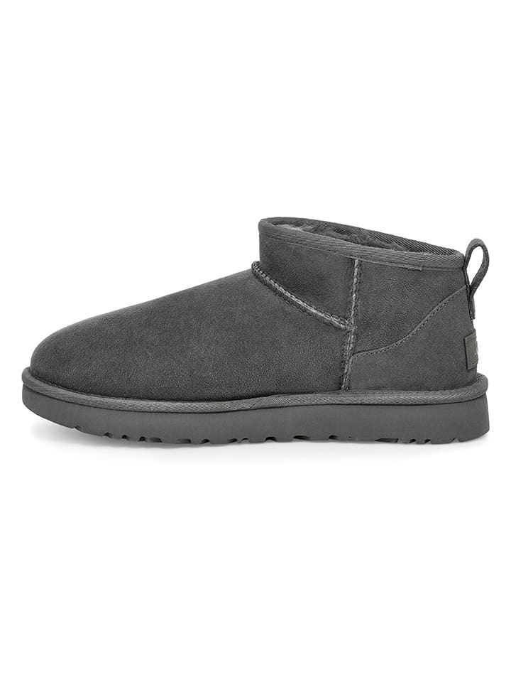 UGG Lammfell-Ankle-Boots in Grau günstig kaufen