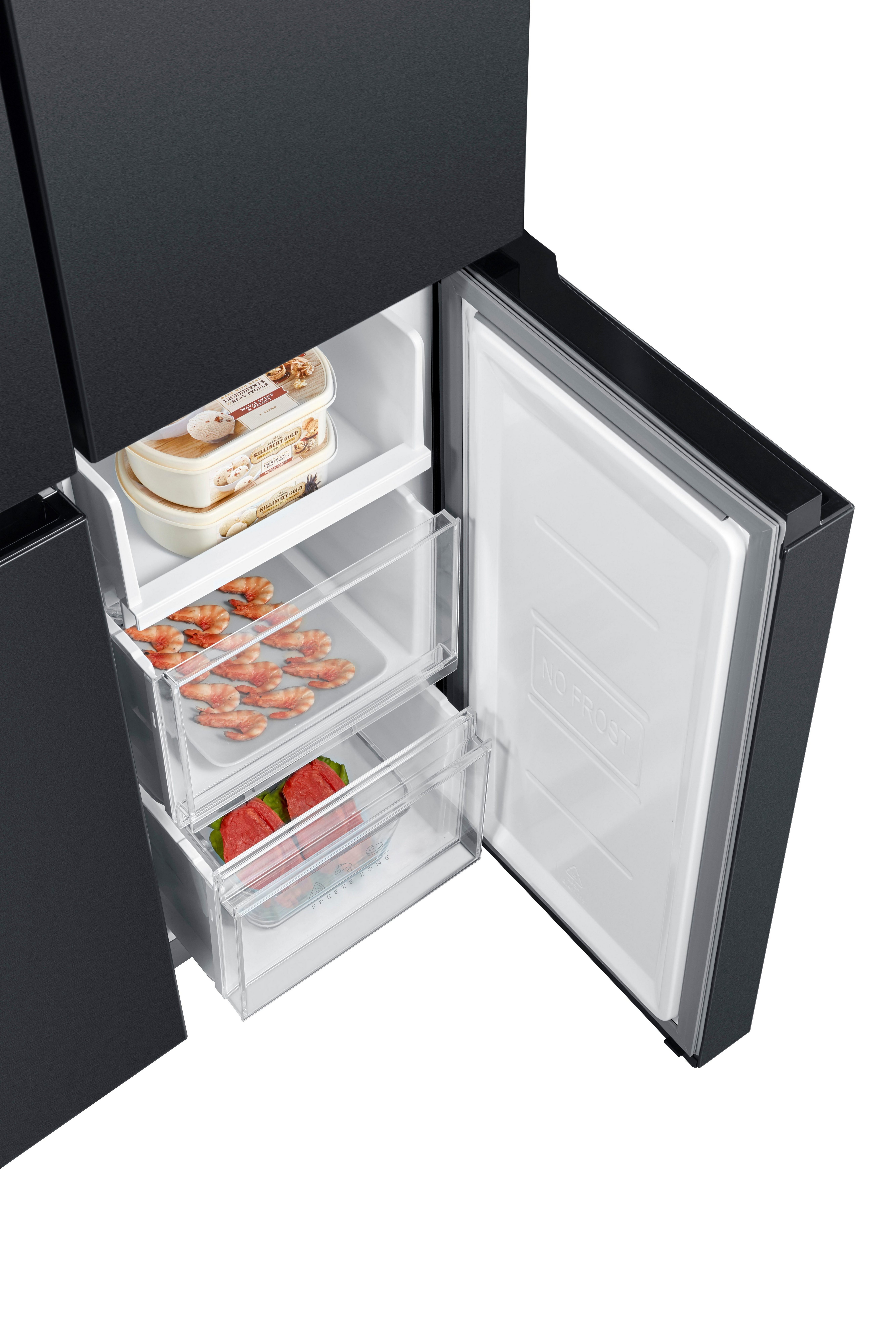 Hanseatic Multi Door HCD18983EBI, 189,8 cm hoch, 83,3 cm breit, NoFrost, FreshZone, QuickCool, Türalarm, Display