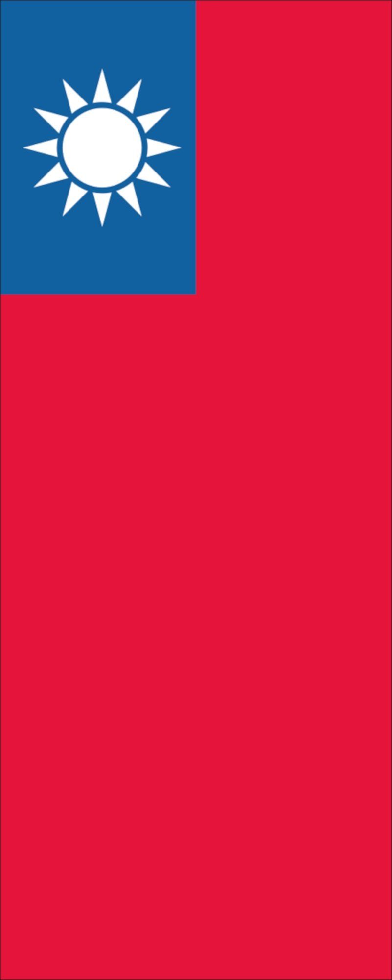 flaggenmeer Flagge Flagge Taiwan 110 g/m² Hochformat