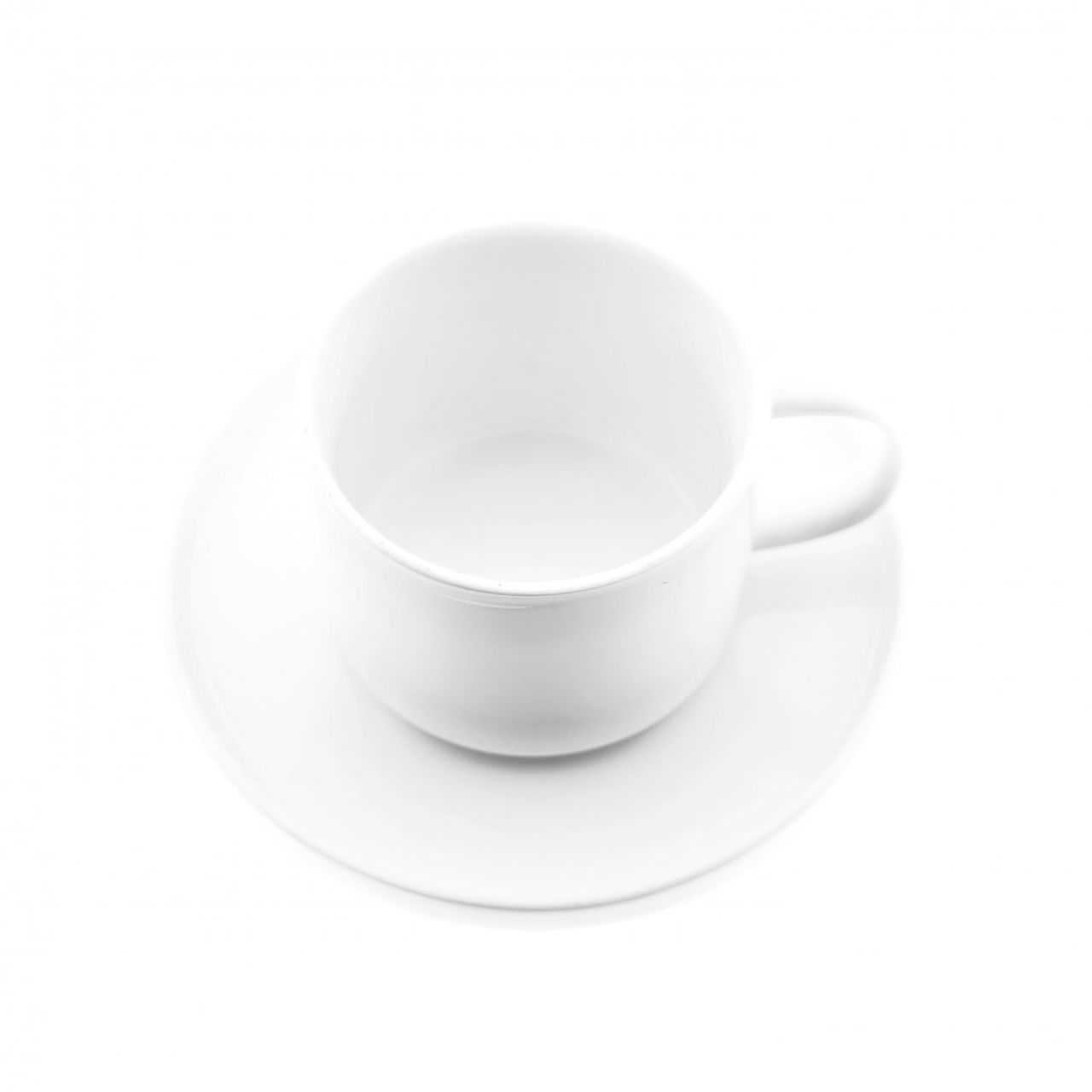 Almina Mokka-Tassen-Set - 12 Teiliges Set weiß - Espressotasse 100 ml Gemustert