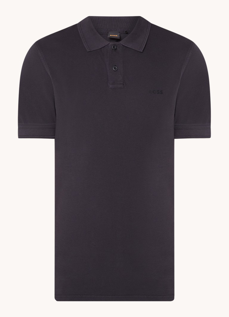 Polo HUGO BOSS Prime de corte regular, confeccionada em piqué de algodão com logotipo.