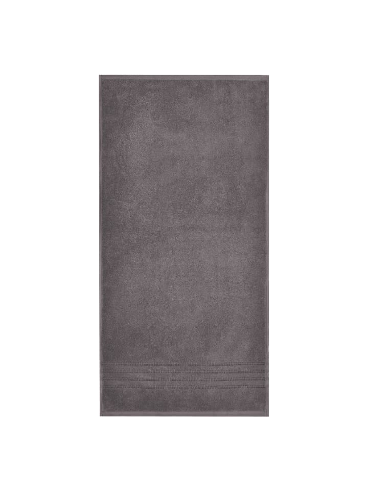 Schiesser Handtuch Milano im 4er Set in Dunkelgrau günstig kaufen 50 x 100 cm