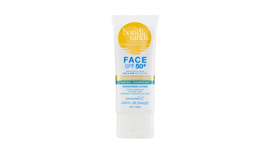 bondi sands SPF 50+ Fragrance Free Hydrating Tinted Face Lotion 75 ml
