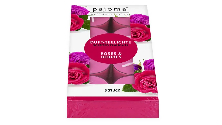 pajoma Teelichter Roses&Berries Rosa