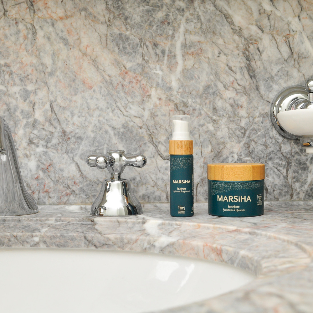 marsiha Coffret découverte soin visage : crème + sérum + Calissons
