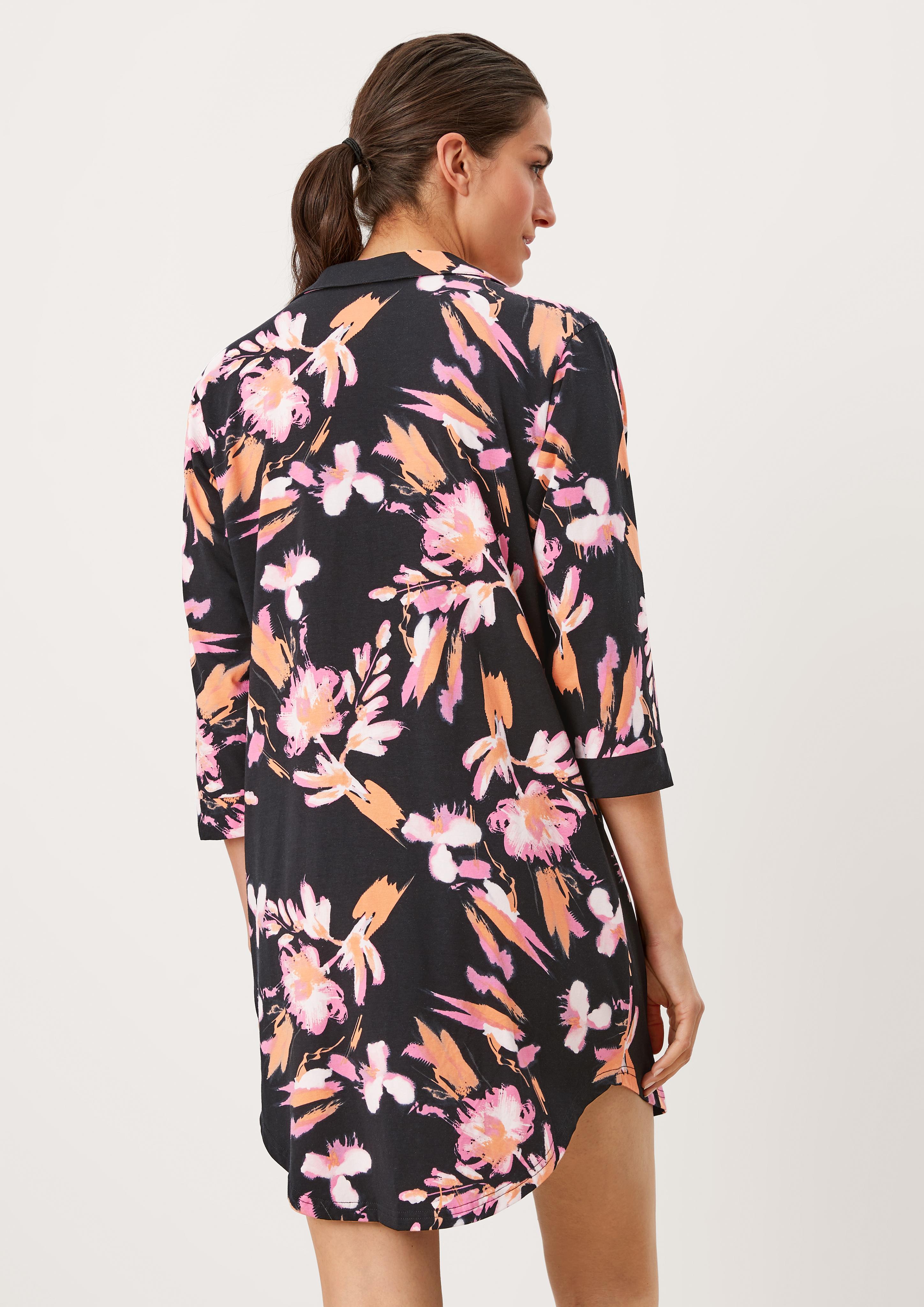 Nachthemd mit Tropical-Muster  6007057-99A1