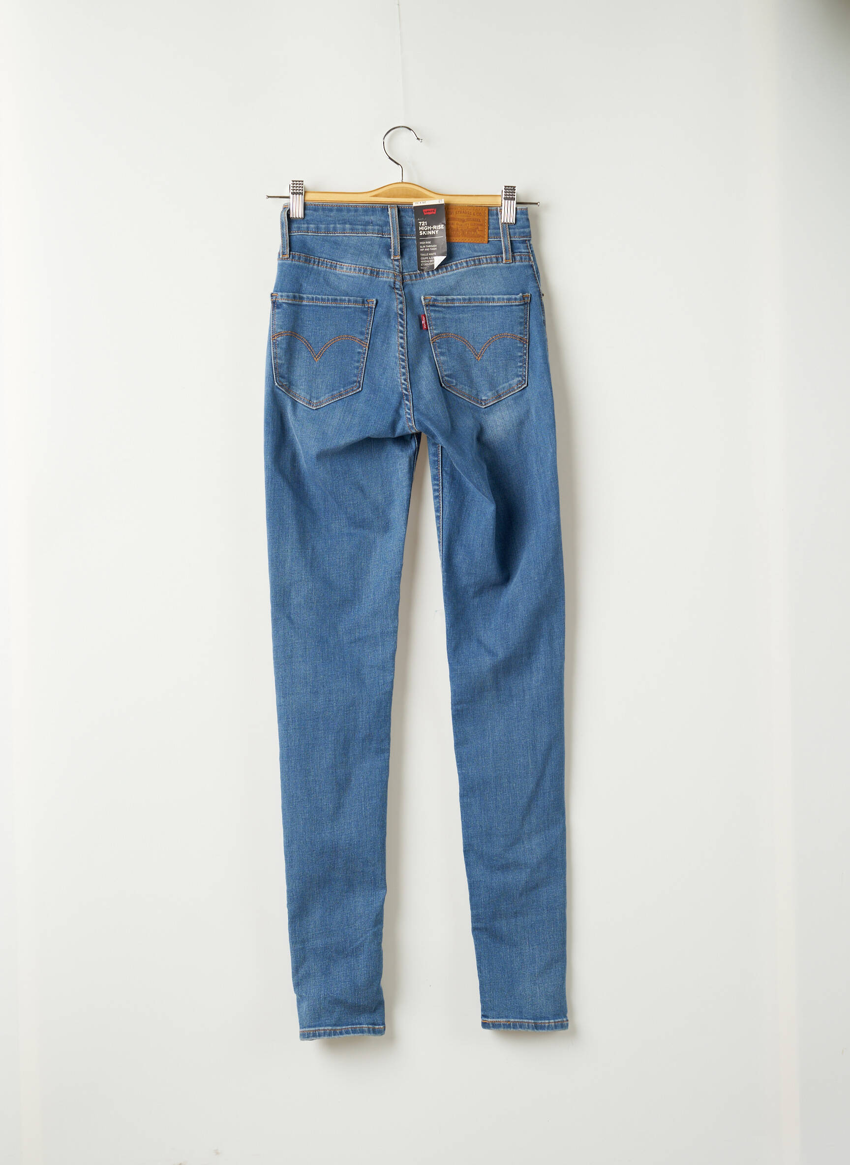 Levis Jeans Skinny Femme couleur bleu