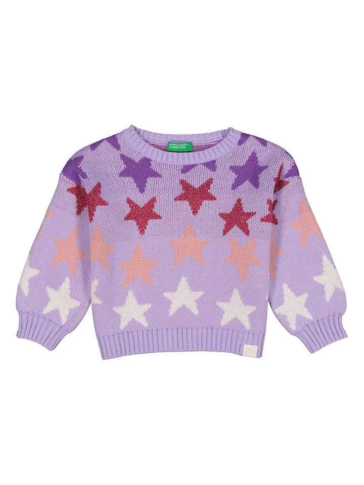 Benetton Pullover in Lila günstig kaufen