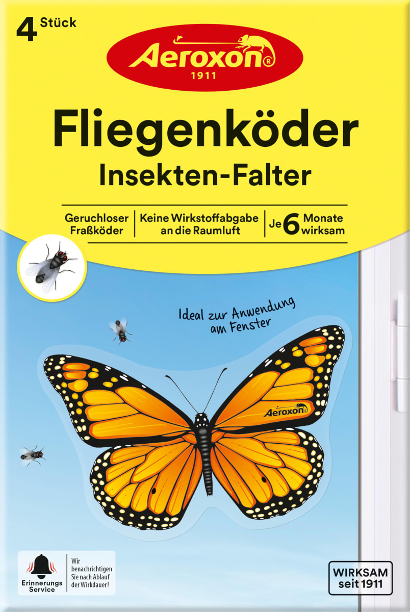 Fliegenköder Insekten-Falter, 4 St