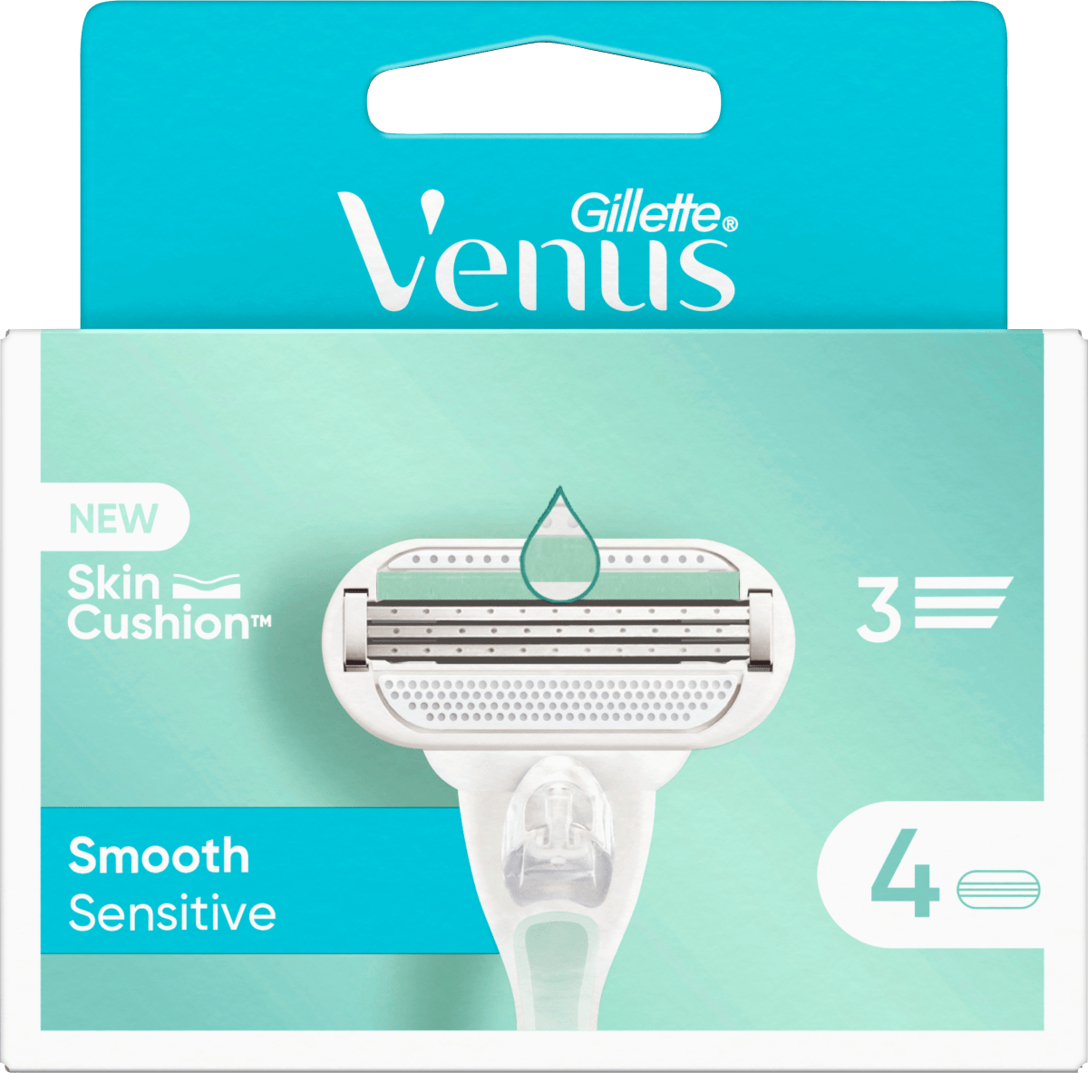 Rasierklingen, Smooth Sensitive, 4 St