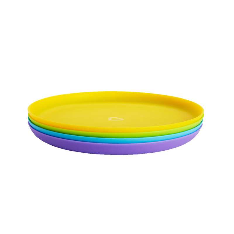 Lot de 4 assiettes multicolores Munchkin