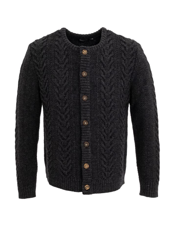 Gipfelstürmer Strickjacke 427021-0772 in anthrazit günstig kaufen