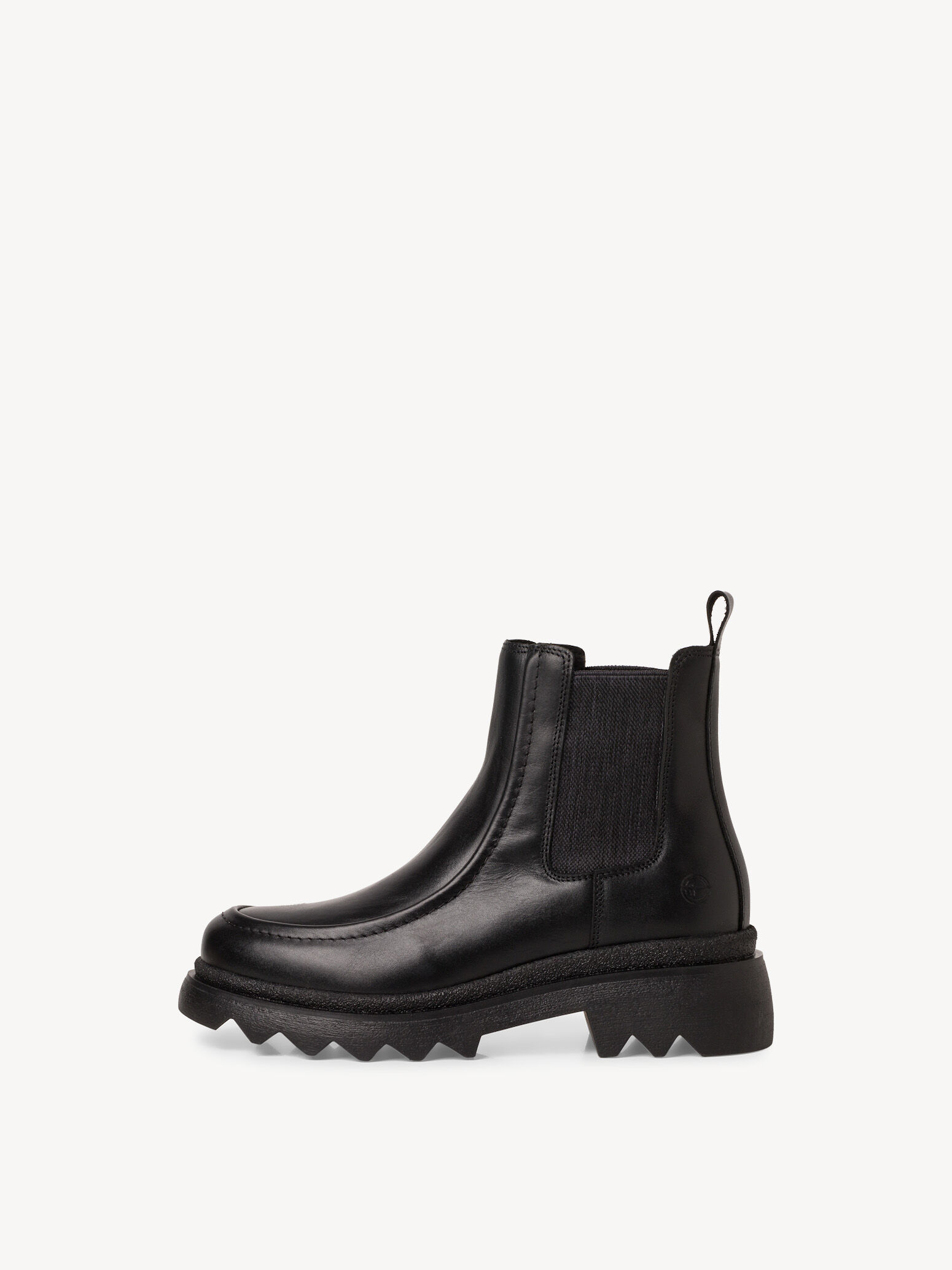 Bottine Chelsea en cuir - noir