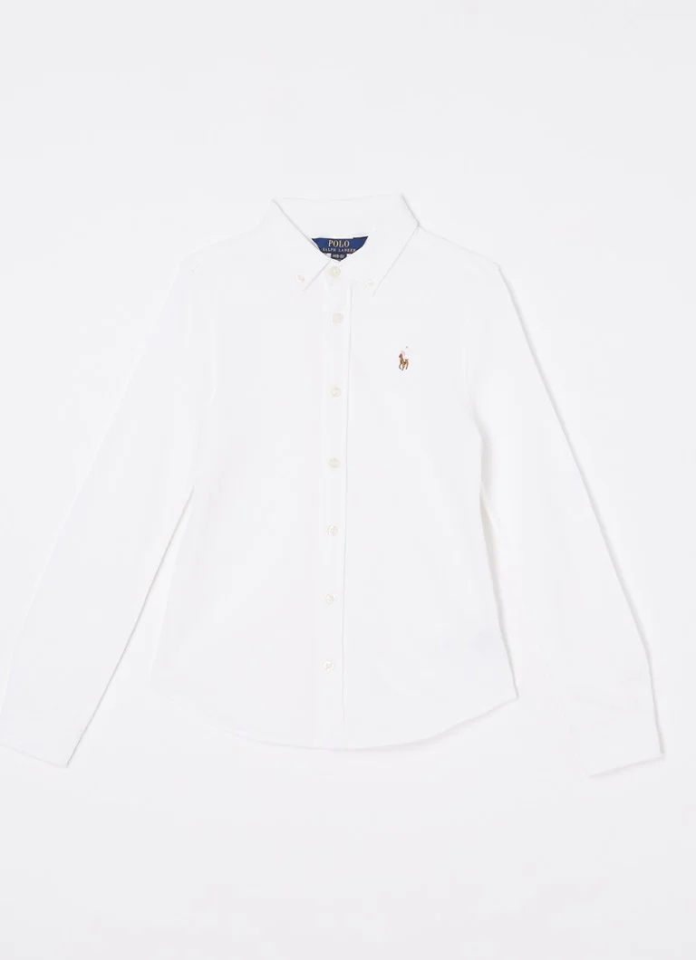 Bluză Ralph Lauren din bumbac piqué cu logo brodat