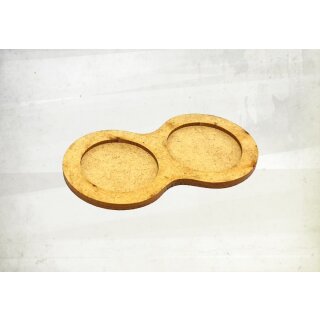 Weapon Team Tray (for two models on 25mm round bases) (7)