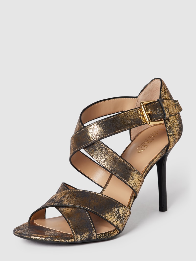 Sandalette im Used-Look Modell 'GISELLA' in gold
