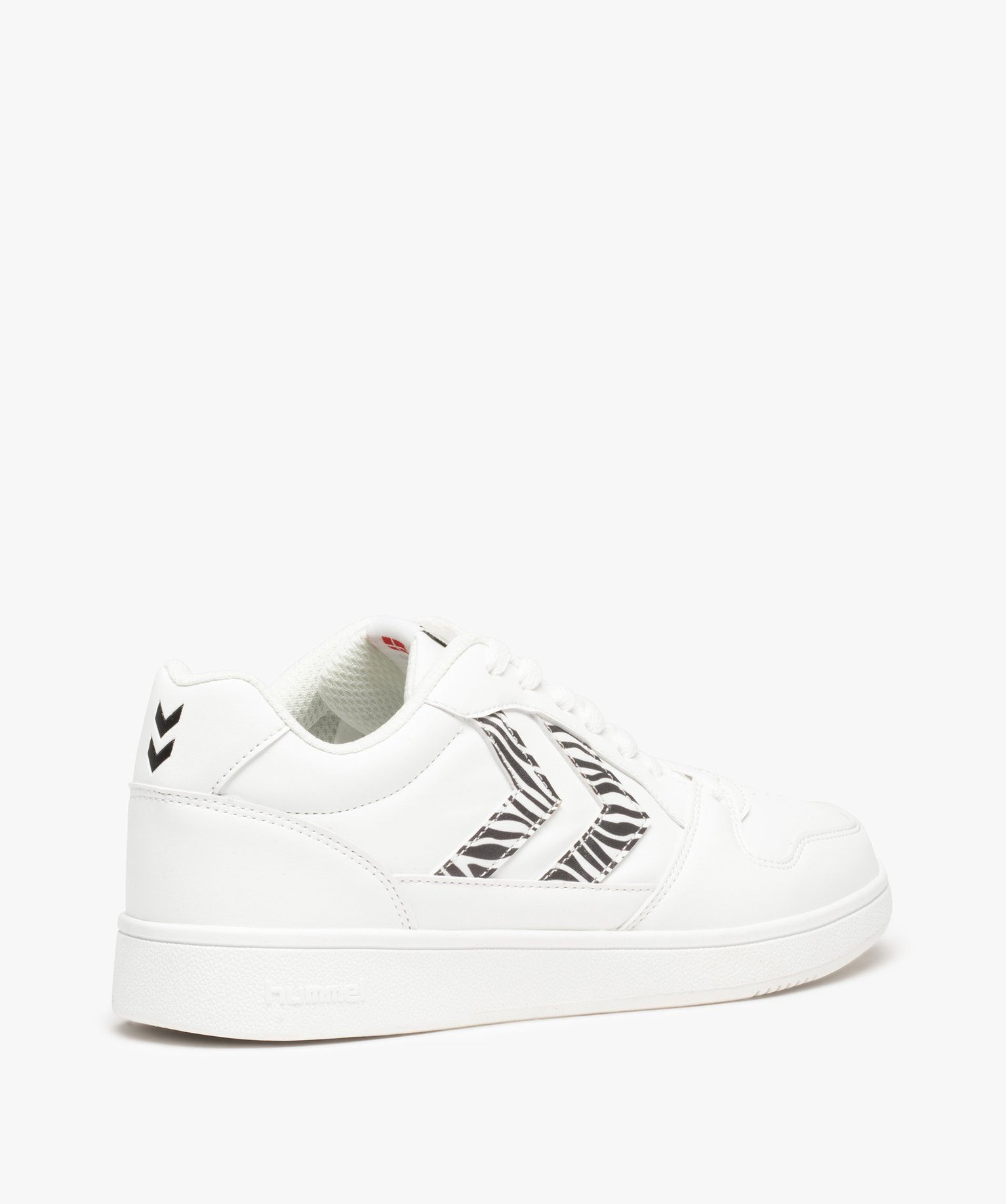 Baskets femme à lacets et à bande contrastante - Hummel blanc | GEMO