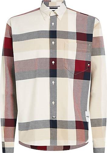 TOMMY HILFIGER Herren Hemd PLACED GLOBAL STP CHK SHIRT