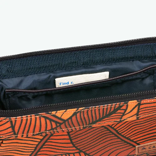 Elm Street orange school pencil case