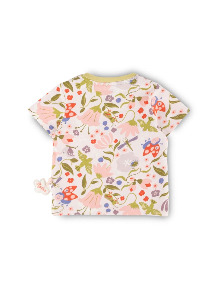 Sigikid T-Shirt happy ladybug in Weiß/Rosa/Grün günstig kaufen