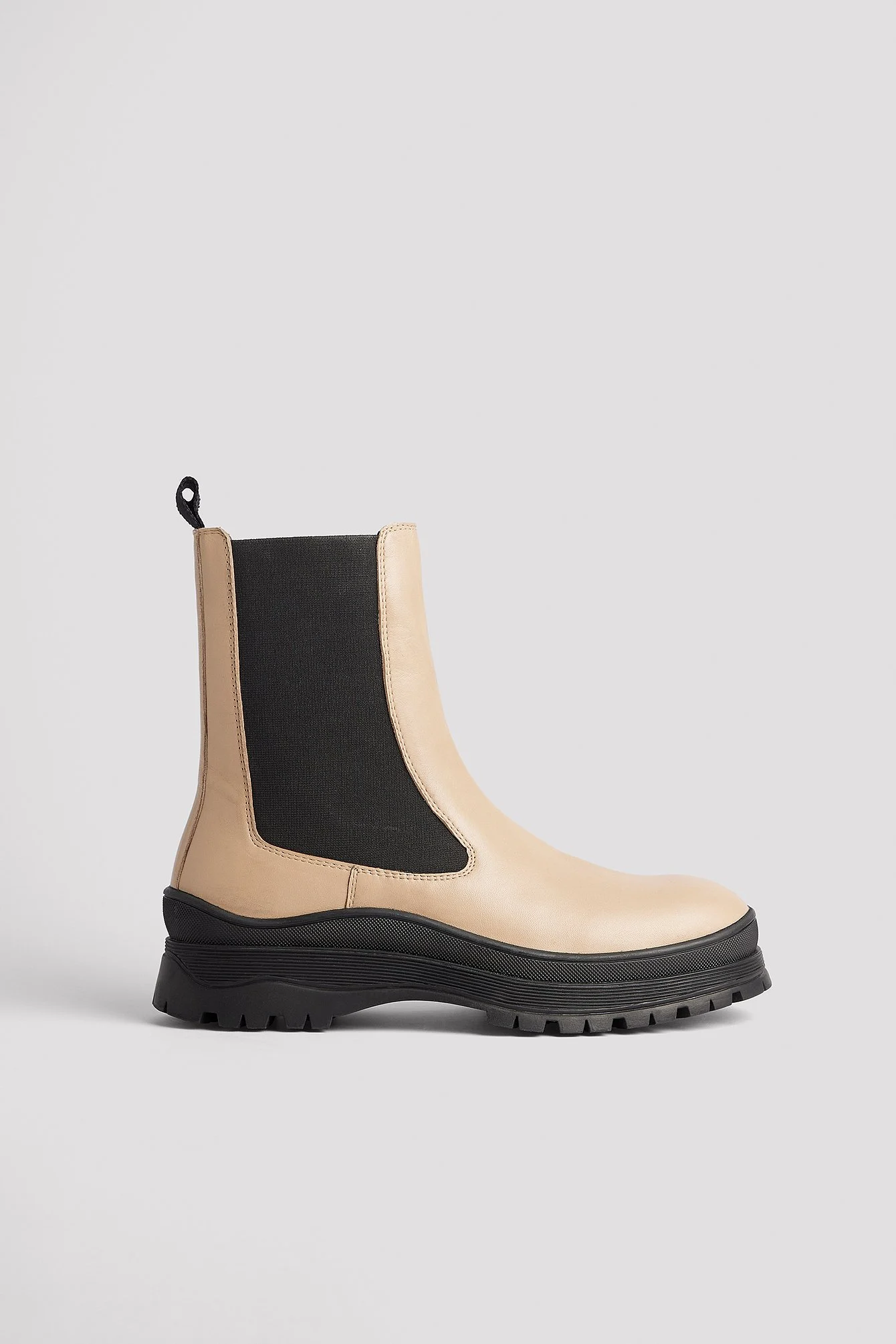 Lederstiefel mit Wellensohle